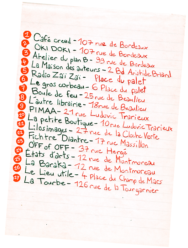 Liste des lieux POC 2026